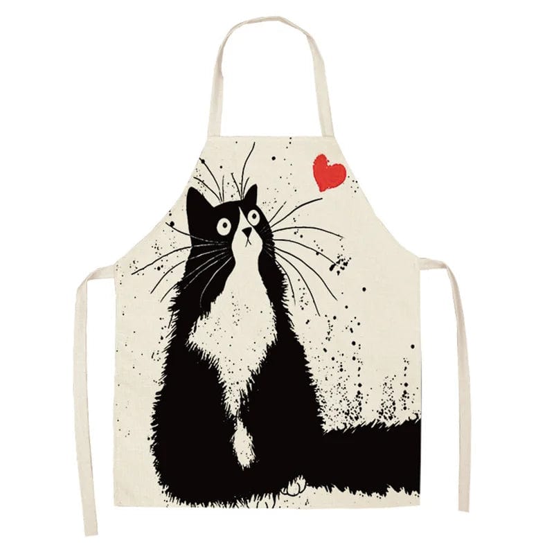 Tablier chats mignons en lin - J'aime les chats – Image 11