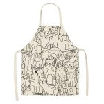 Tablier de Cuisine Imprimé de Chats Family / Adulte 55x68cm