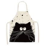 Tablier de cuisine Japon style chat mignon - Chat Pensif Chat Pensif / Adulte 55x68cm