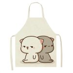 Tablier de Cuisine Kawaï Chats Cartoons Mignons - Taille Adulte P / Adulte : 68 x 55cm