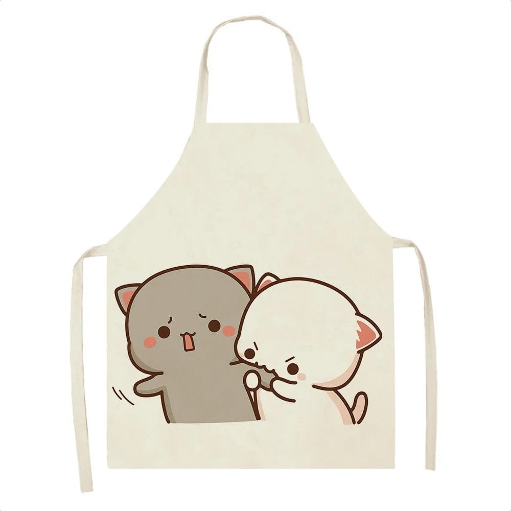 Tablier de Cuisine Kawaï Chats Cartoons Mignons - Taille Enfants J / Enfants : 47 x 38 cm