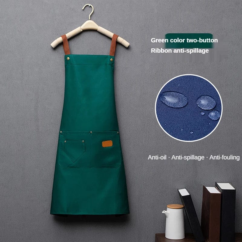 Tablier unisexe en tissu non-tissé marron pour cuisine et chef – Image 16