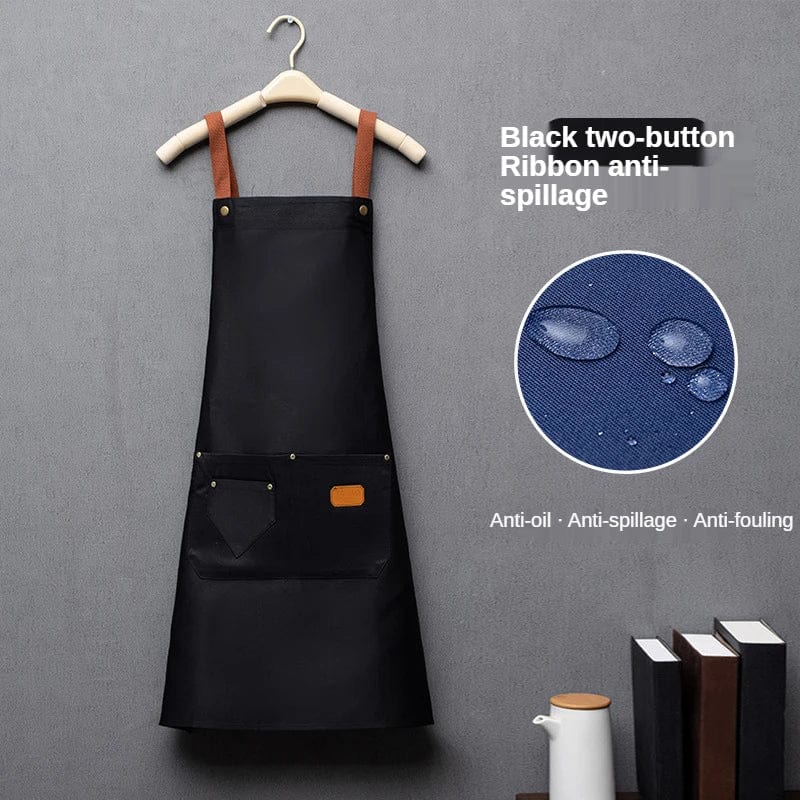 Tablier chef mixte jaune beige – Image 10