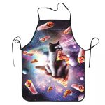 Tablier de cuisine Space Pizza Cat Meme - Chat dans l'Espace - Burritos et Planètes 7 / 50X75cm