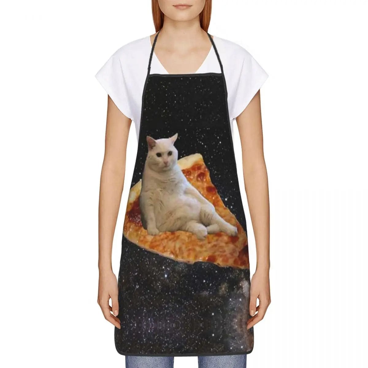 Tablier chat pizza de l'espace pour cuisine stylée – Image 4