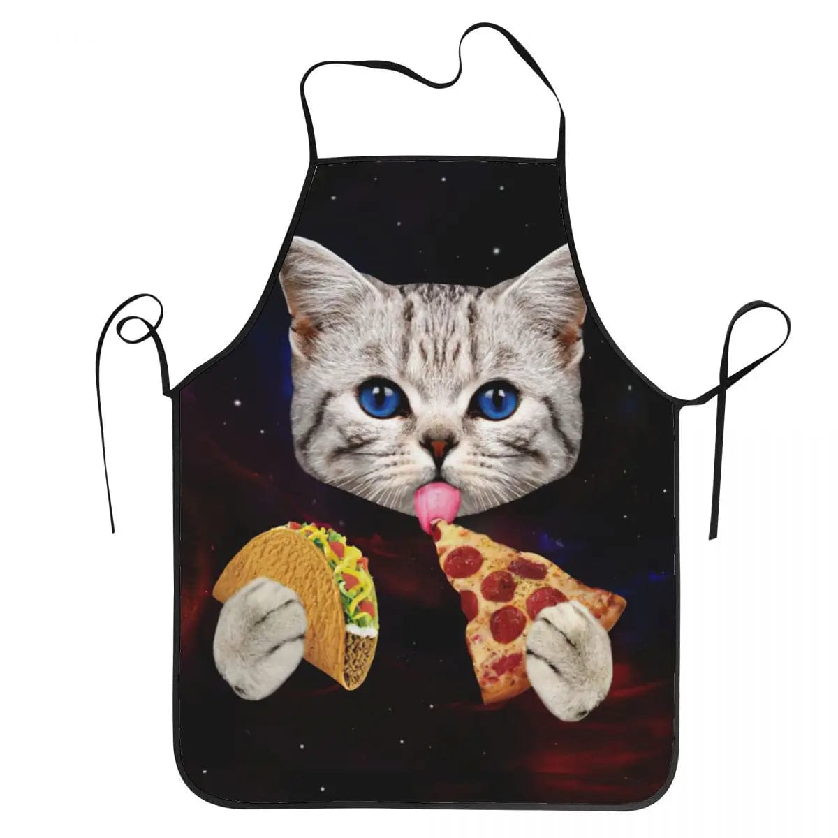 Tablier Space Pizza Cat Unisex pour Cuisine - Humoristique – Image 12