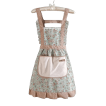 Tablier coton vert style rétro années 50