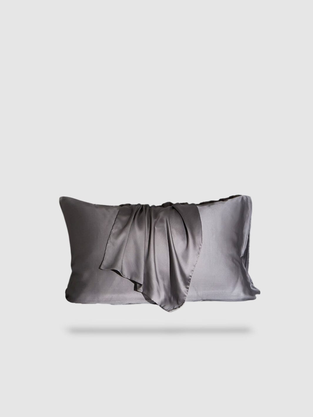 housse de coussin 100% en soie de mûrier 50x70 2 pièces - Gris
