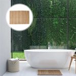 Tapis de bain en bois naturel