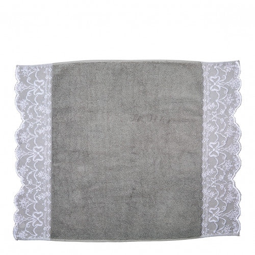 Tapis de bain motif dentelle