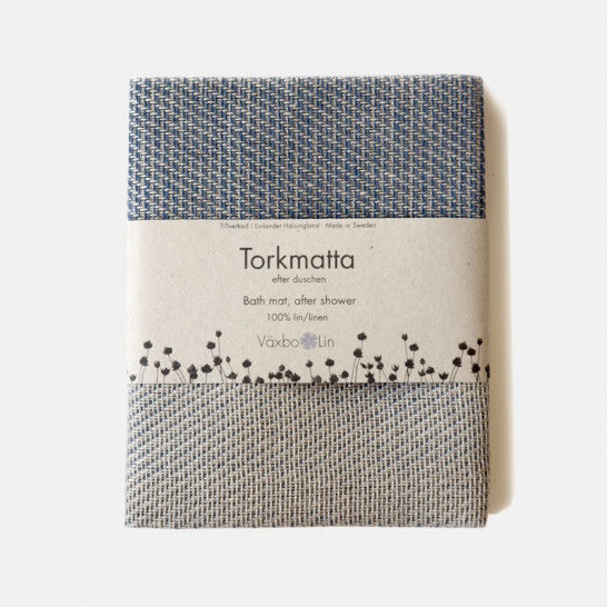 Tapis de bain en lin doux