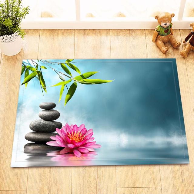 tapis salle de bain zen