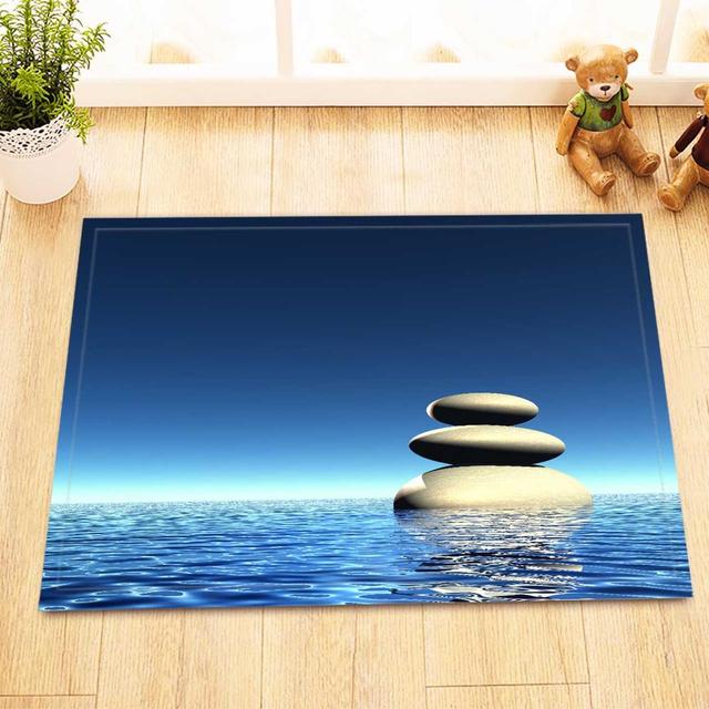 tapis salle de bain zen