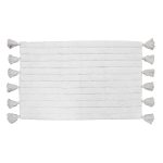 Tapis de bain à pompons