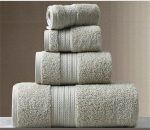 serviette de bain coton orientale verte