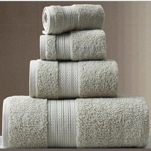 serviette de bain coton orientale verte